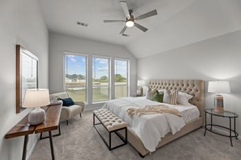 Caso santa rita ranch rental homes in liberty hill, texas model bedroom